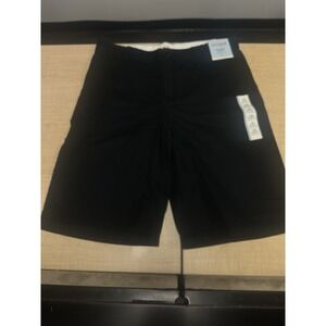 NWT Cat & Jack Flat-Front Shorts Boys Size 18 Black Adjustable Uniform Short